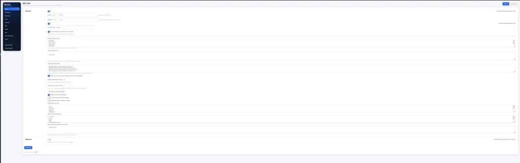 Exclude pages from the cache with the bypass rules in the Cache tab