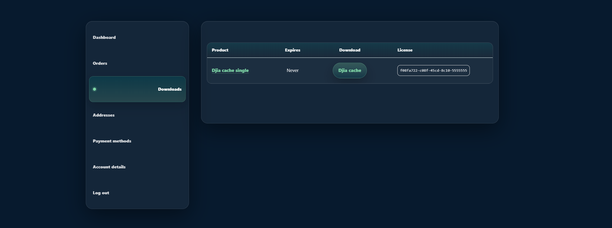 DJIA license portal – managing sites on your license